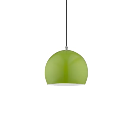 A large image of the Livex Lighting 41181 Shiny Apple Green