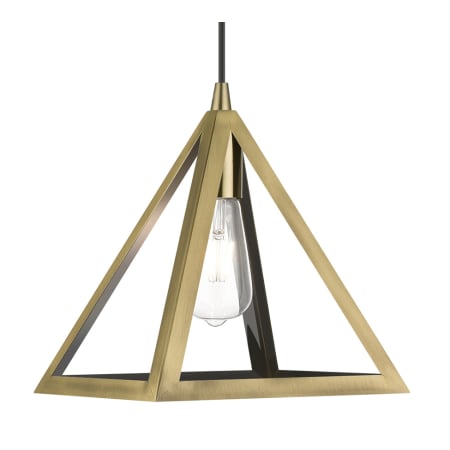 A large image of the Livex Lighting 41329 Antique Brass