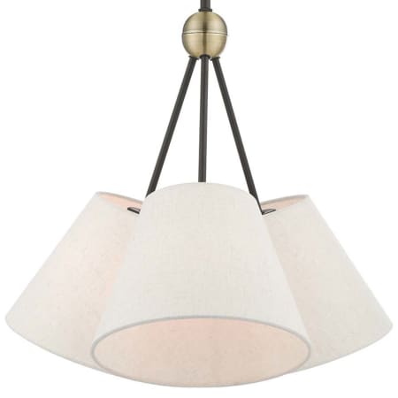 A large image of the Livex Lighting 41383 Bronze with Antique Brass Accents