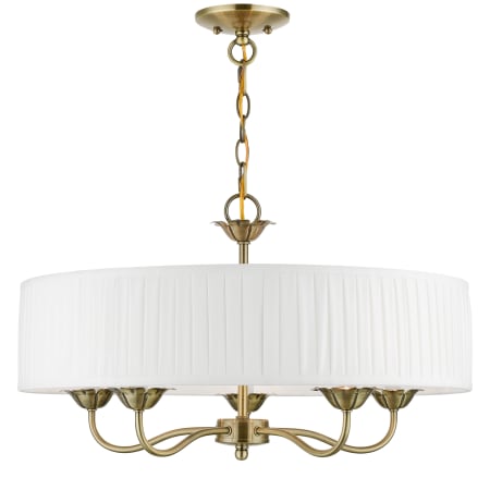 A large image of the Livex Lighting 41775 Antique Brass