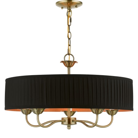 A large image of the Livex Lighting 41865 Antique Brass