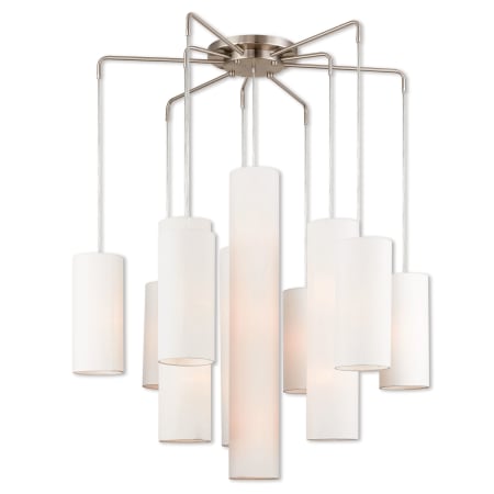 A large image of the Livex Lighting 42658 Brushed Nickel