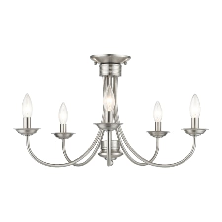 A large image of the Livex Lighting 42684 Brushed Nickel