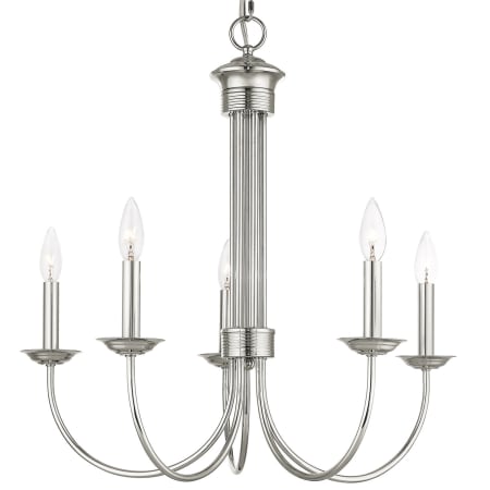 A large image of the Livex Lighting 42685 Polished Nickel