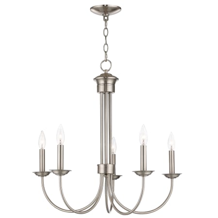A large image of the Livex Lighting 42685 Brushed Nickel