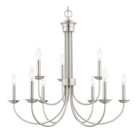 A large image of the Livex Lighting 42687 Brushed Nickel
