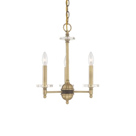 A large image of the Livex Lighting 42703 Antique Brass