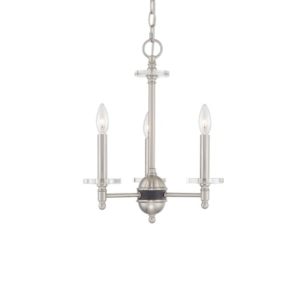 A large image of the Livex Lighting 42703 Brushed Nickel