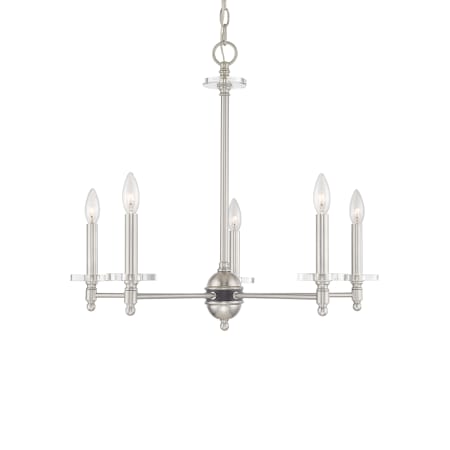 A large image of the Livex Lighting 42705 Brushed Nickel