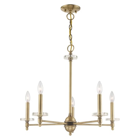 A large image of the Livex Lighting 42705 Alternate Angle (Antique Brass)