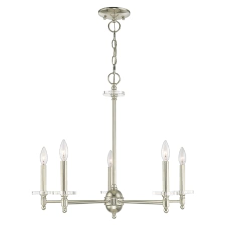 A large image of the Livex Lighting 42705 Alternate Angle (Polished Nickel)