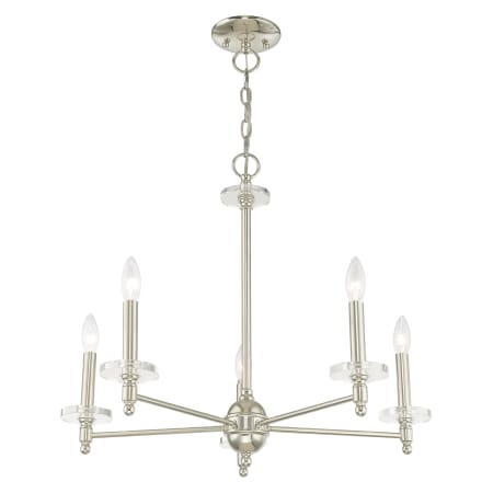A large image of the Livex Lighting 42705 Alternate Angle (Polished Nickel)