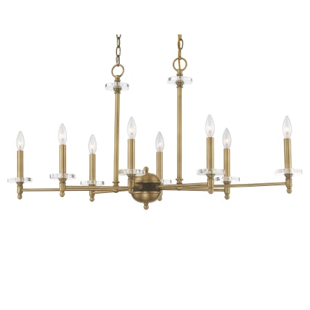 A large image of the Livex Lighting 42708 Antique Brass