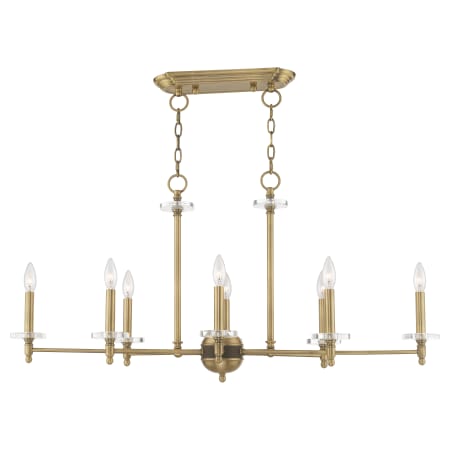 A large image of the Livex Lighting 42708 Alternate Angle (Antique Brass)