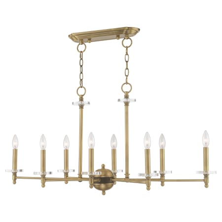 A large image of the Livex Lighting 42708 Alternate Angle (Antique Brass)