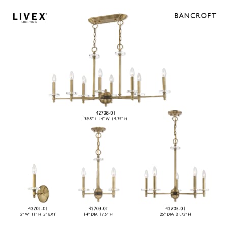 A large image of the Livex Lighting 42708 Full Collection