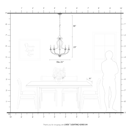 A large image of the Livex Lighting 42905 Alternate Image