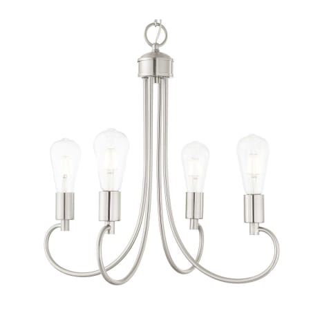 A large image of the Livex Lighting 42924 Brushed Nickel