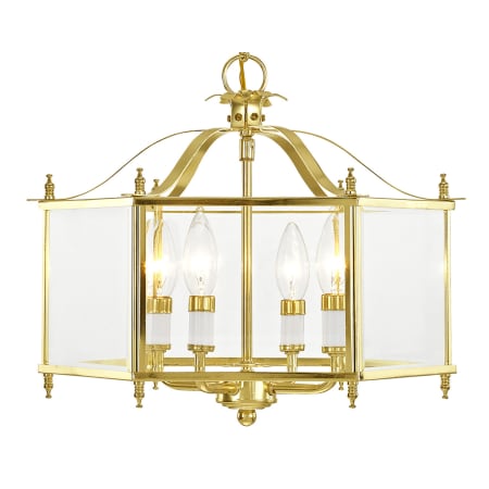 A large image of the Livex Lighting 4398 Polished Brass