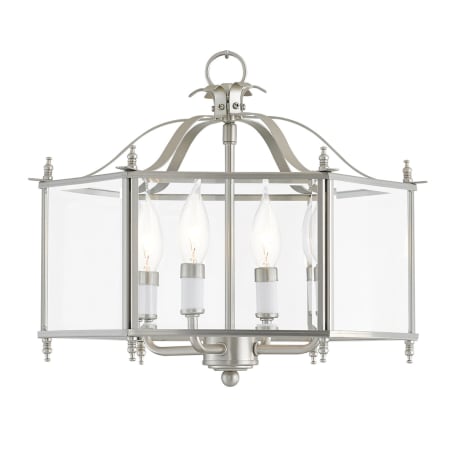 A large image of the Livex Lighting 4398 Brushed Nickel