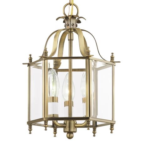 A large image of the Livex Lighting 4403 Antique Brass