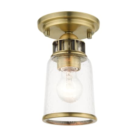 A large image of the Livex Lighting 45501 Antique Brass