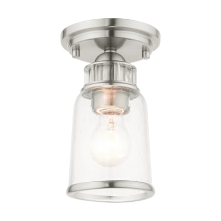 A large image of the Livex Lighting 45501 Brushed Nickel