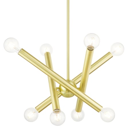 A large image of the Livex Lighting 45584 Satin Brass