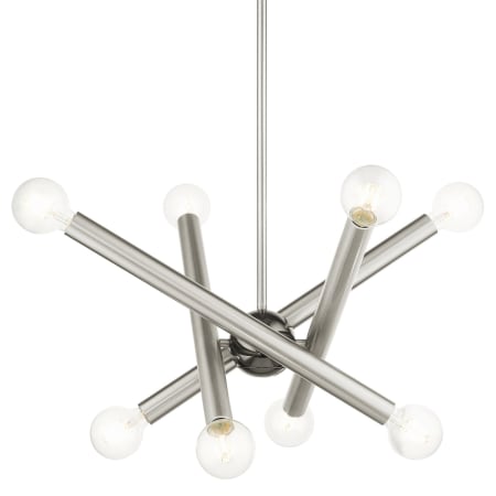 A large image of the Livex Lighting 45584 Brushed Nickel