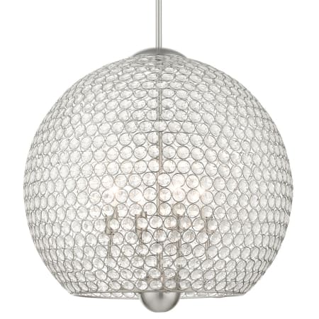 A large image of the Livex Lighting 45724 Brushed Nickel