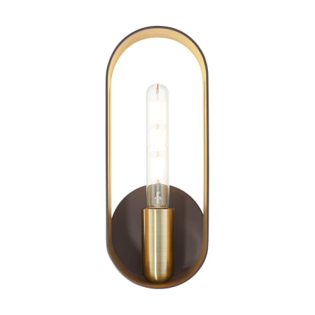 A large image of the Livex Lighting 45762 Bronze with Antique Brass Accents