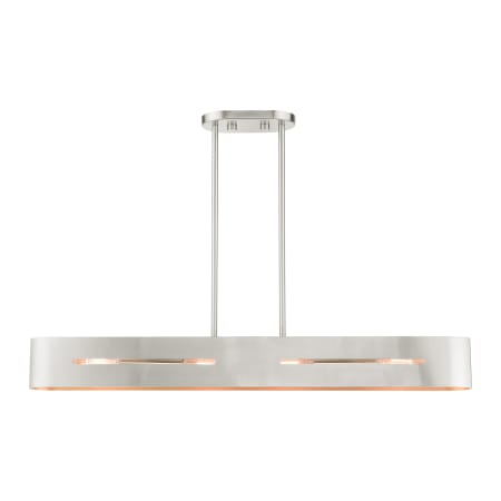 A large image of the Livex Lighting 45767 Brushed Nickel