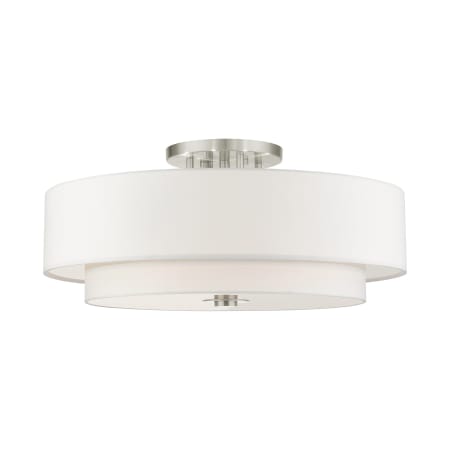 A large image of the Livex Lighting 45799 Brushed Nickel