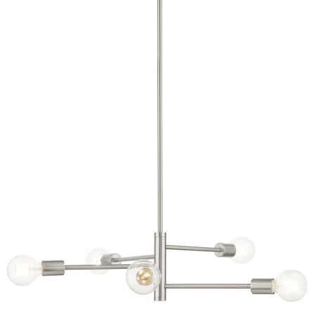 A large image of the Livex Lighting 45865 Brushed Nickel