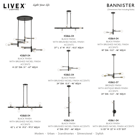 A large image of the Livex Lighting 45868 Alternate Image