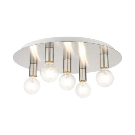 A large image of the Livex Lighting 45875 Brushed Nickel