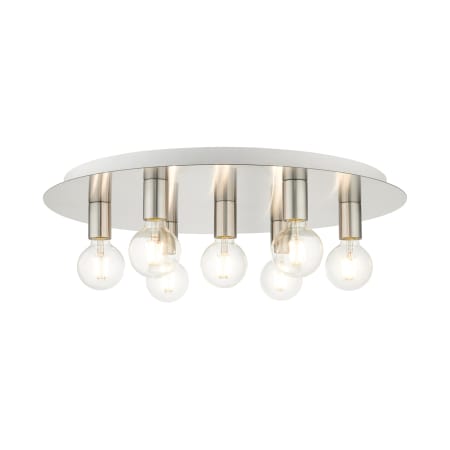 A large image of the Livex Lighting 45876 Brushed Nickel