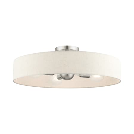 A large image of the Livex Lighting 46038 Brushed Nickel