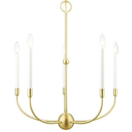 A large image of the Livex Lighting 46065 Satin Brass