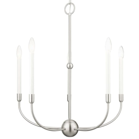 A large image of the Livex Lighting 46065 Brushed Nickle
