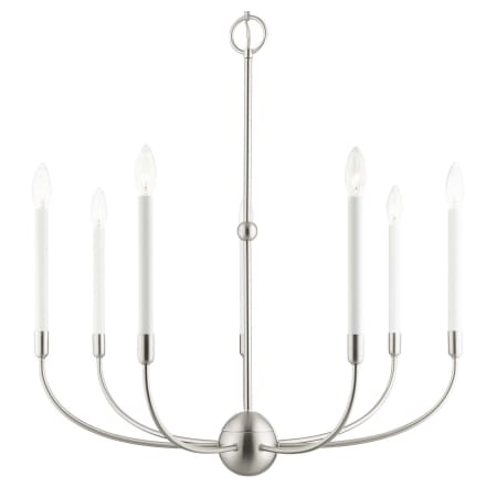 A large image of the Livex Lighting 46067 Brushed Nickel