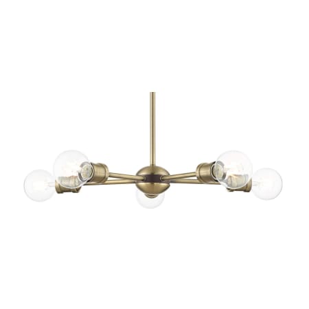 A large image of the Livex Lighting 46135 Antique Brass with Bronze Accents