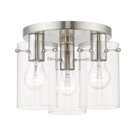 A large image of the Livex Lighting 46154 Brushed Nickel