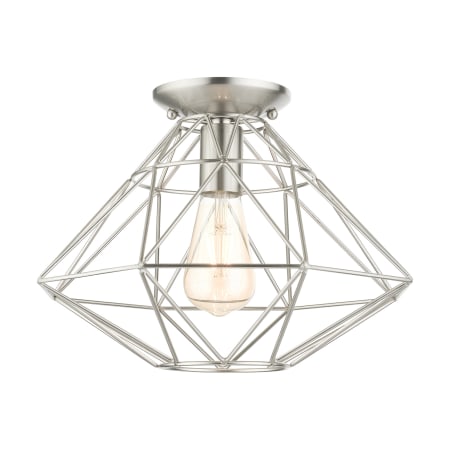 A large image of the Livex Lighting 46248 Brushed Nickel