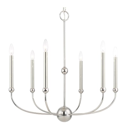 A large image of the Livex Lighting 46316 Polished Nickel