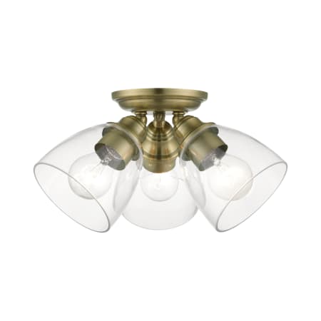 A large image of the Livex Lighting 46339 Antique Brass