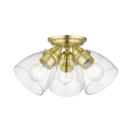 A large image of the Livex Lighting 46339 Satin Brass