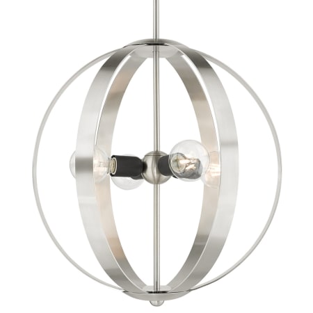 A large image of the Livex Lighting 46415 Brushed Nickel