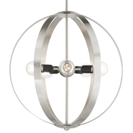 A large image of the Livex Lighting 46416 Brushed Nickel