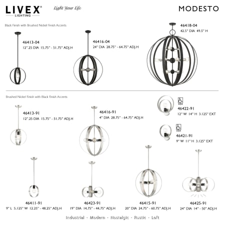 A large image of the Livex Lighting 46416 Alternate Image